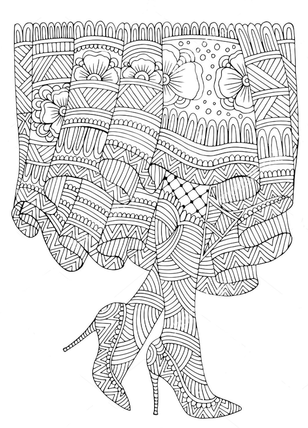 Zentangle Coloring Pages Tree Download Coloring For Kids 2018 1061x1475 Zentangle Coloring Pages Tree Download Coloring For Kids 2018