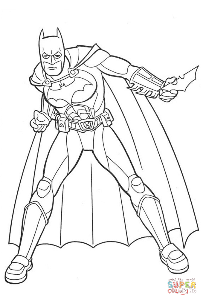 Batman, The Caped Crusader From Batman Coloring Page Batman 679x1007 Batman, The Caped Crusader From Batman Coloring Page Batman
