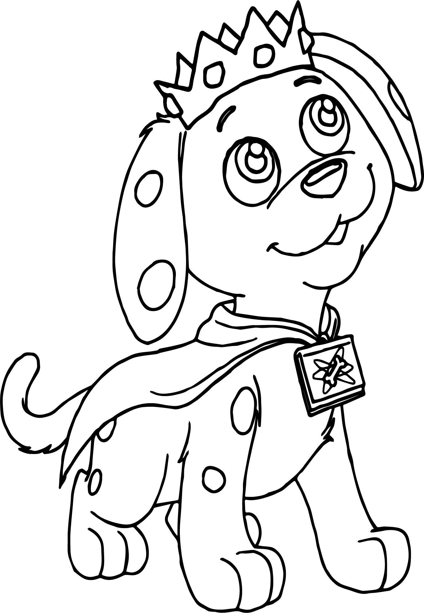 1372x1986 Appealing Crying Puppy Playful Cartoon Dog Coloring Page