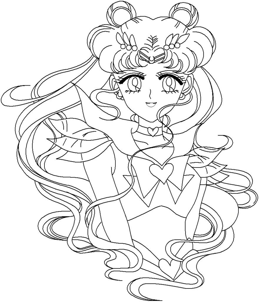 880x1024 Free Printable Sailor Moon Coloring Pages For Kids Sailor Moon