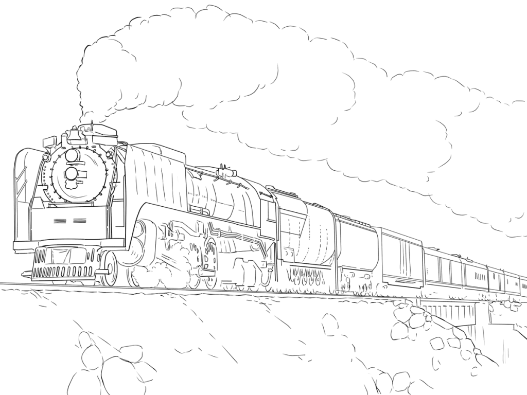 Huge Gift High Speed Train Coloring Pages Union Pacific Page 1024x768 Huge Gift High Speed Train Coloring Pages Union Pacific Page