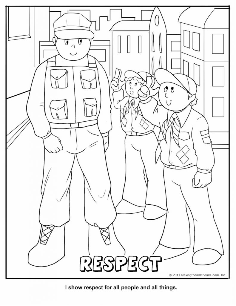 791x1024 Cub Scout Coloring Pages