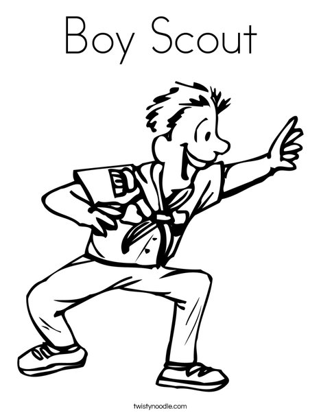 468x605 Boy Scout Coloring Page