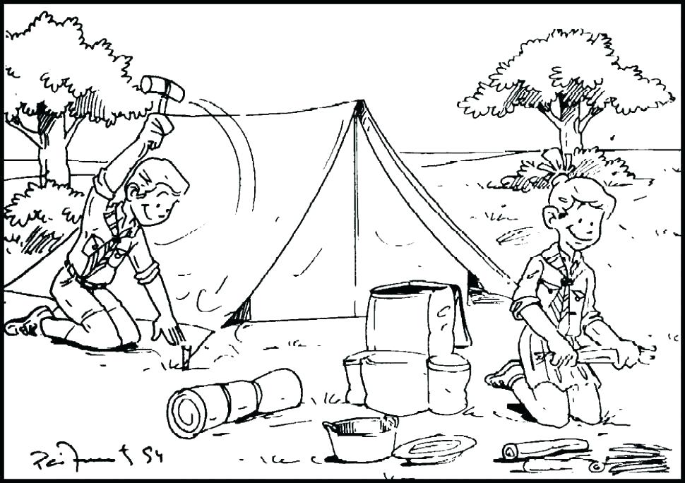 970x684 Boy Scout Coloring Pages