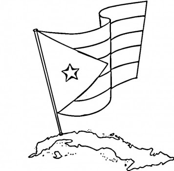 356x350 Cuba Flag Coloring Pages Cartoon Coloring Pages