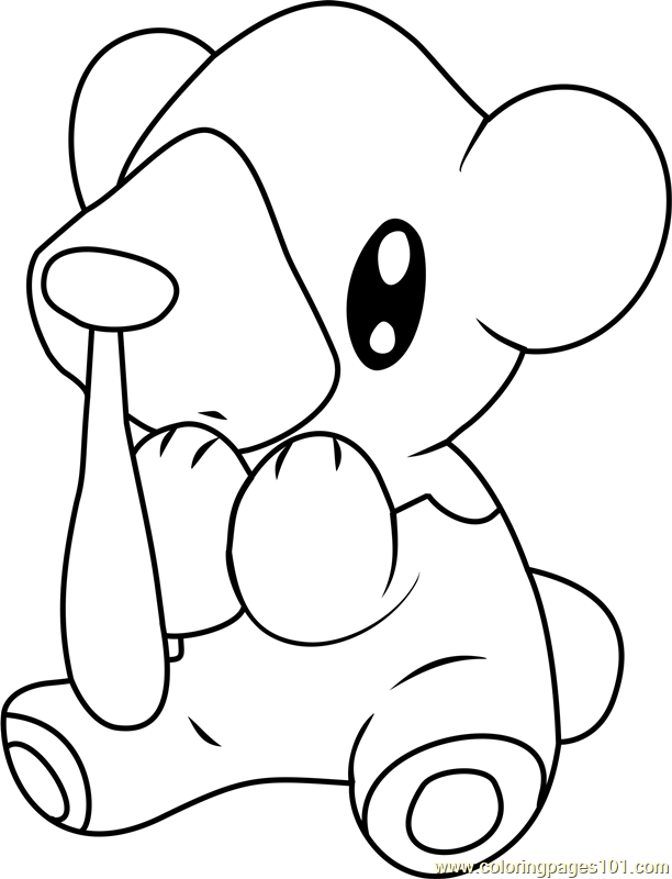 612x800 Cubchoo Pokemon Coloring Page