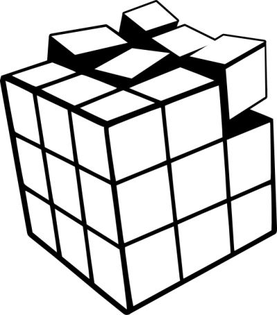 Cube Coloring Page