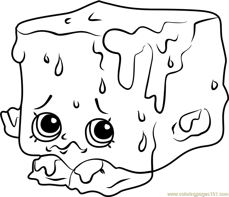 Cool Cube Shopkins Coloring Page 800x691 Cool Cube Shopkins Coloring Page