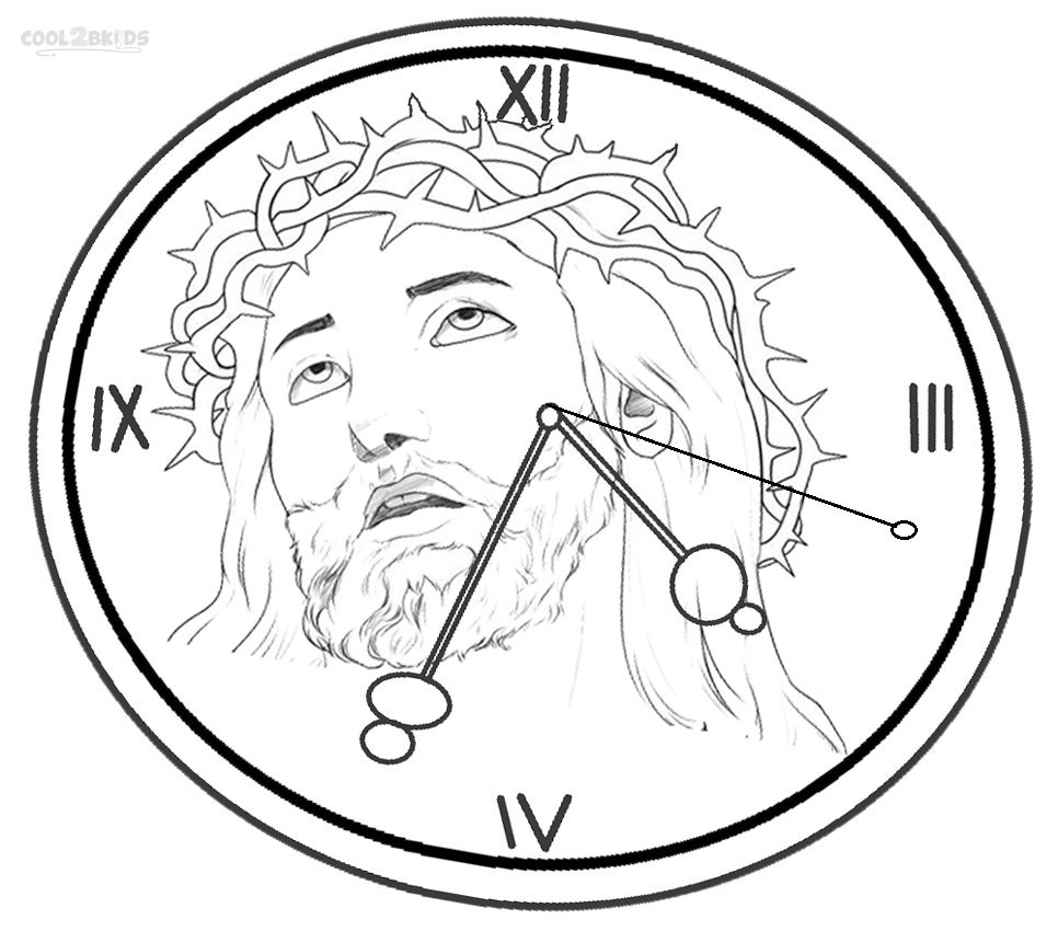 966x850 Printable Clock Coloring Pages For Kids Cool2bkids