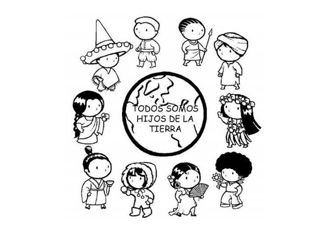 Diversity And Culture Coloring Page Kiddo Crafts 640x480 Diversity And Culture Coloring Page Kiddo Crafts