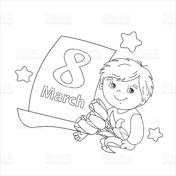 Women's Day Coloring Pages Free Amp Premium Templates 600x600 Women's Day Coloring Pages Free Amp Premium Templates