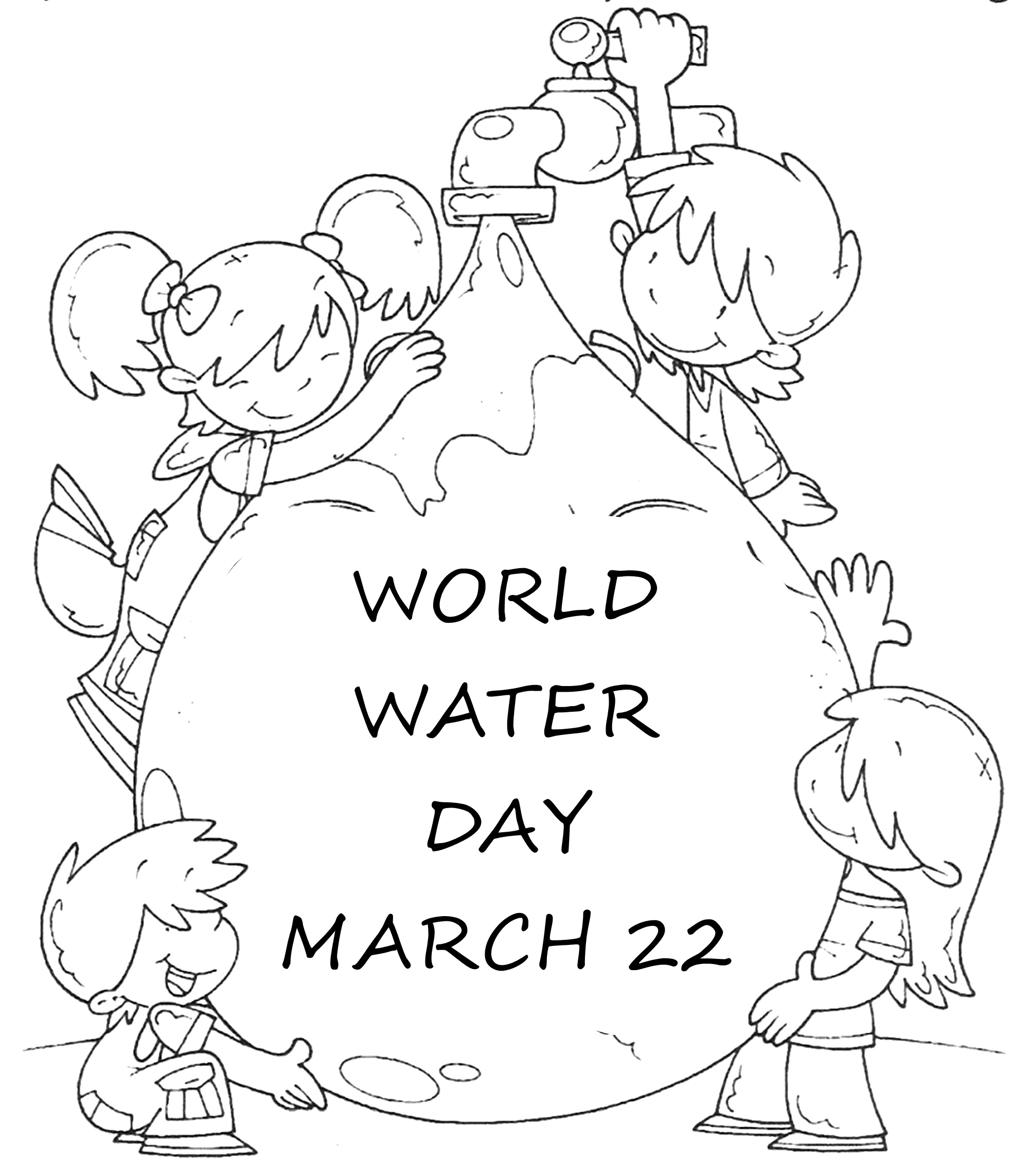 World Water Day Coloring Page Activity Drawings 2000x2285 World Water Day Coloring Page Activity Drawings