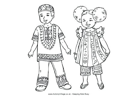 African Culture Coloring Pages 460x325 African Culture Coloring Pages