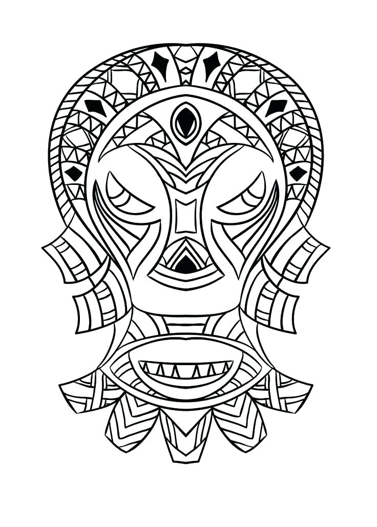 African Mask Coloring Pages Good Culture Coloring Pages 736x1029 African Mask Coloring Pages Good Culture Coloring Pages