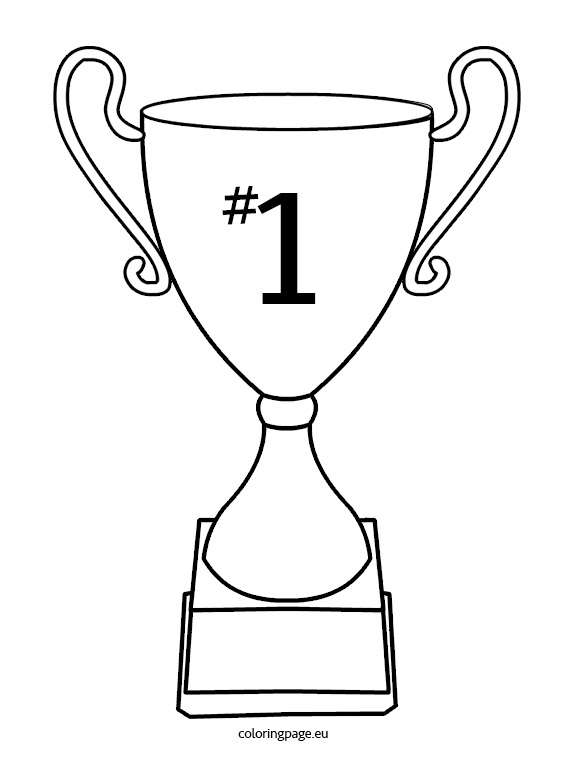 Cup Trophy Coloring Page 574x765 Cup Trophy Coloring Page