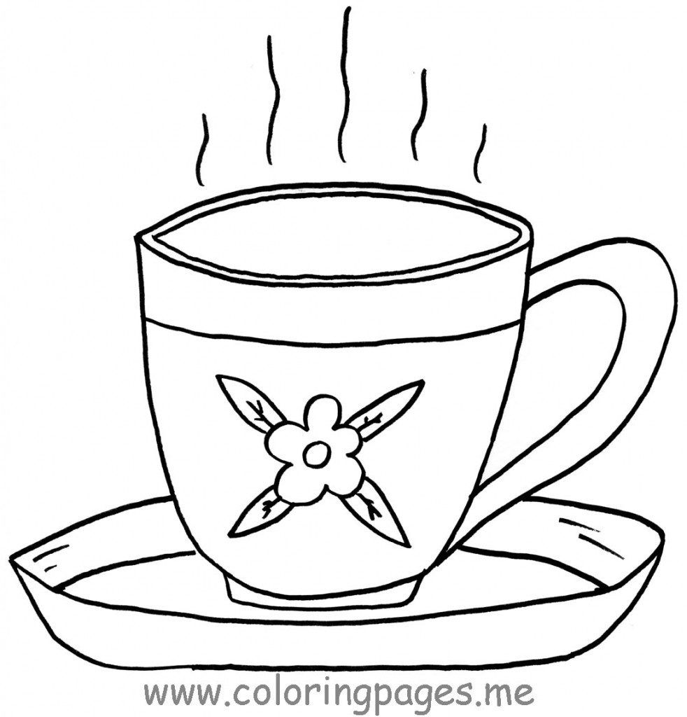 Popular Free Printable Tea Cup Coloring Pages Pin By Deb Sherman 982x1024 Popular Free Printable Tea Cup Coloring Pages Pin By Deb Sherman