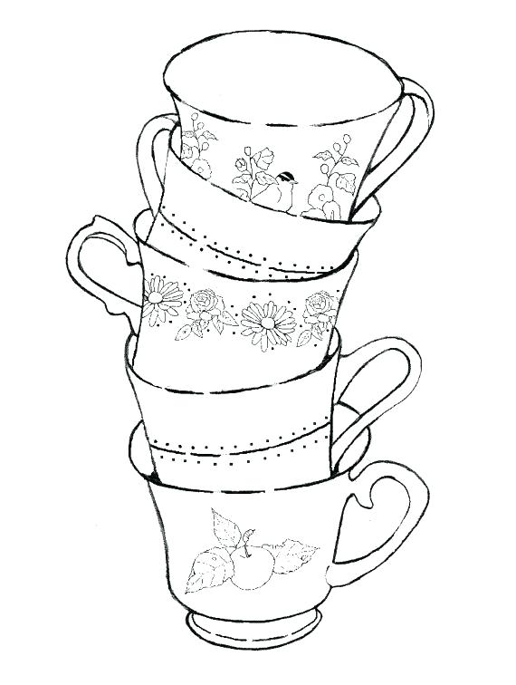 Tea Cup Coloring Page Mice In Teacup Free On Princess Tea Cup 570x756 Tea Cup Coloring Page Mice In Teacup Free On Princess Tea Cup
