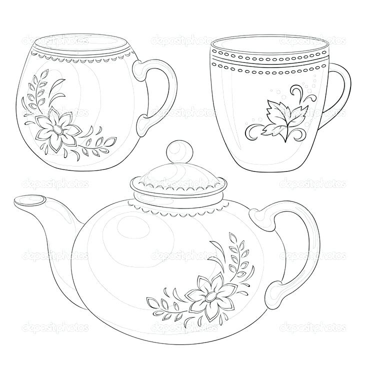 Teapot Coloring Page Tea Cup Teapot Coloring Pages Teapot 736x736 Teapot Coloring Page Tea Cup Teapot Coloring Pages Teapot