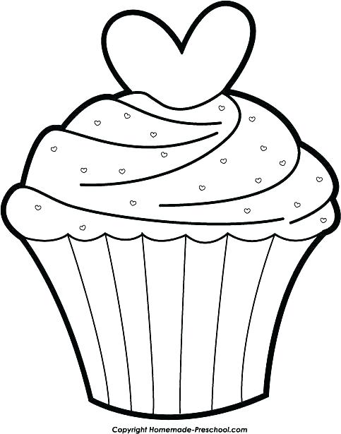 483x615 Cupcake Coloring Page Cupcake Color Page Cupcake Template To Color