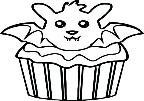476x333 Cupcake Color Picture Kids Coloring Bat Coloring Pages Page Image