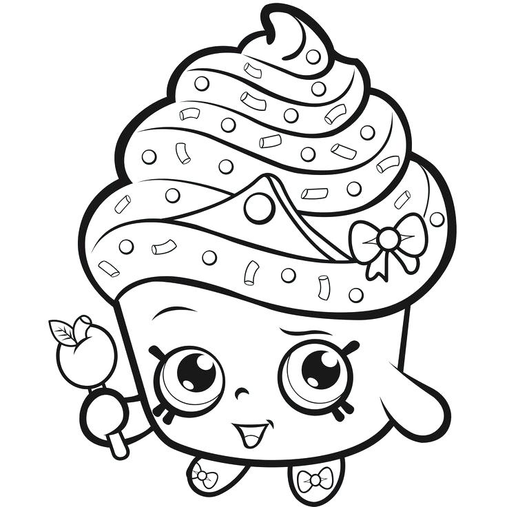 736x736 Cupcake Coloring Pages To Print Professional