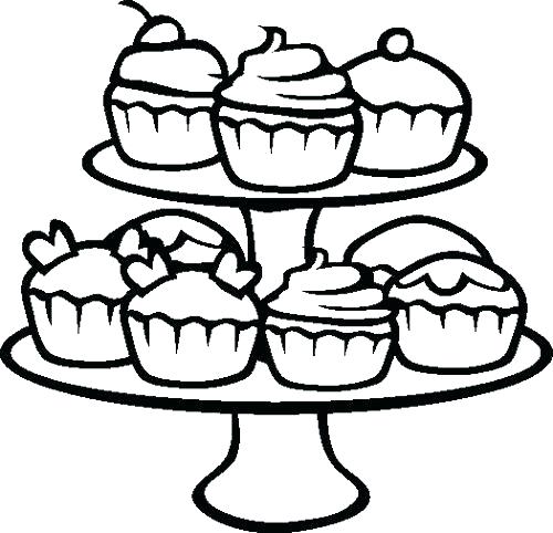 500x482 Coloring Pages Of Cupcakes Cute Cupcake Coloring Pages Kids