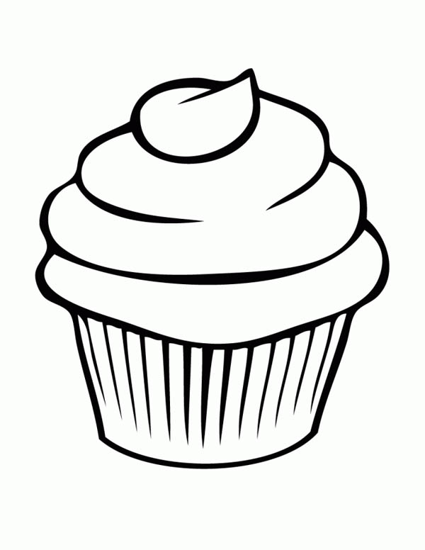Cupcake Coloring Page 600x776 Cupcake Coloring Page