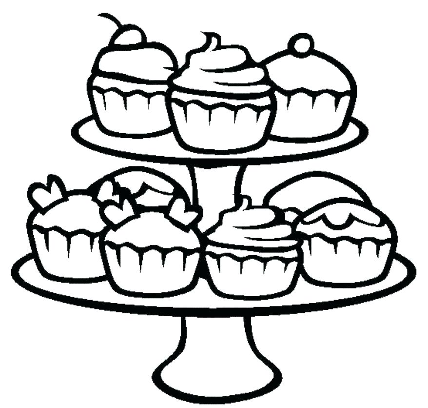 Cupcake Coloring Pages For Kids Picture To Color Various Images 878x836 Cupcake Coloring Pages For Kids Picture To Color Various Images
