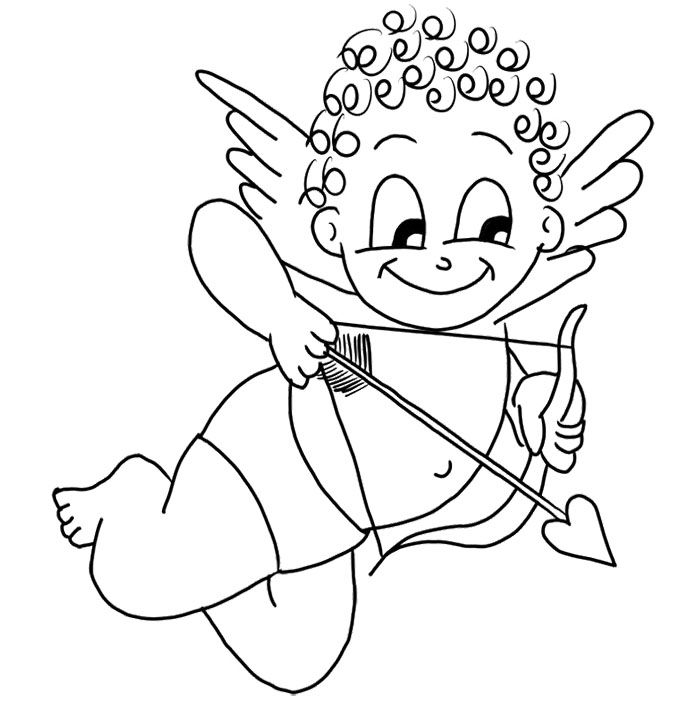 700x713 Baby Cupid Coloring Pages For Kids Kids Coloring Pages