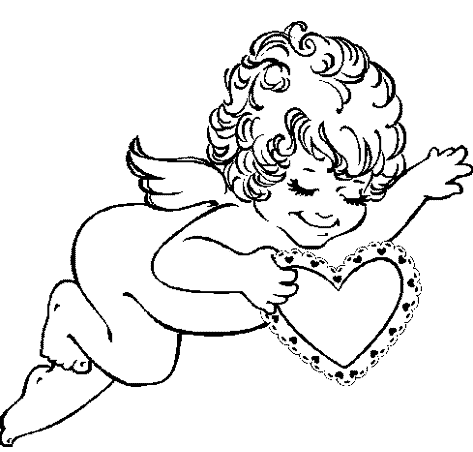 473x452 Best Photos Of Cupid Coloring Book Page