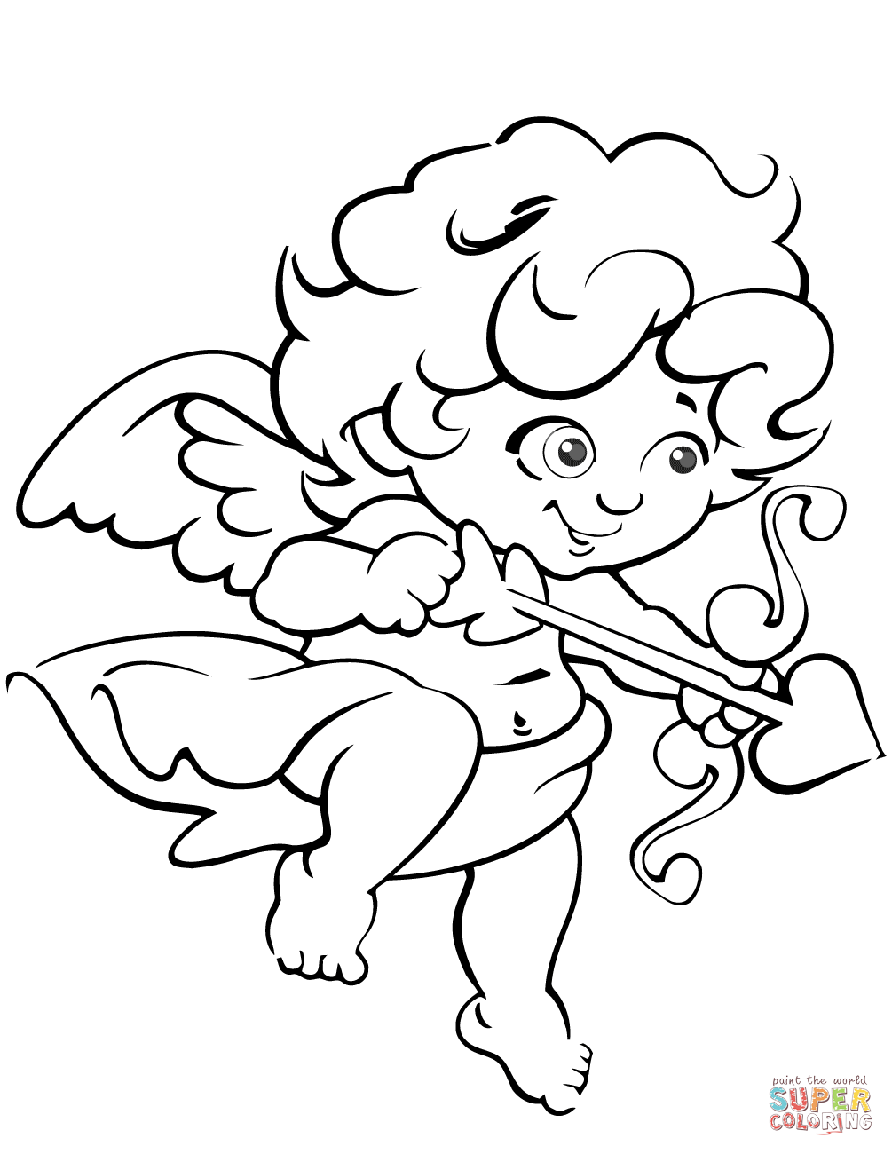 Cupid Coloring Pages Cute Valentine Page Free Printable Throughout 1005x1300 Cupid Coloring Pages Cute Valentine Page Free Printable Throughout