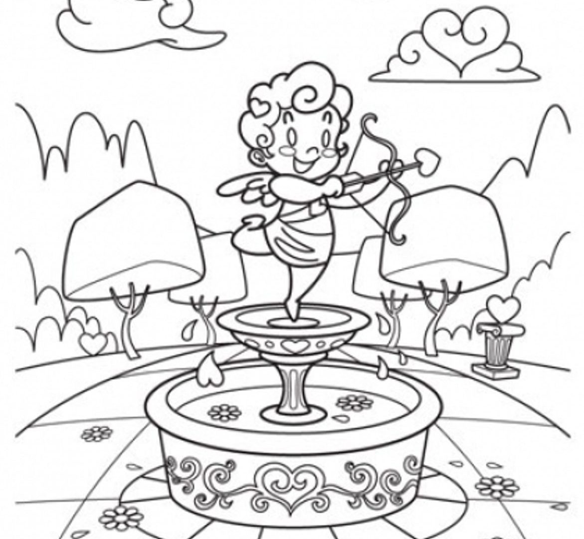 New Cupid Coloring Pages Printable Collection Printable Coloring 1171x1080 New Cupid Coloring Pages Printable Collection Printable Coloring