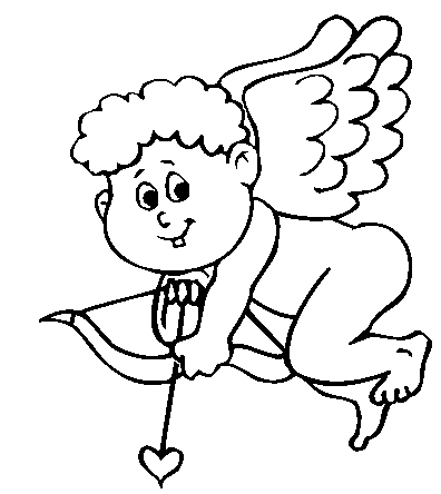 Printable Cupid Coloring Page 2 396x444 Printable Cupid Coloring Page 2