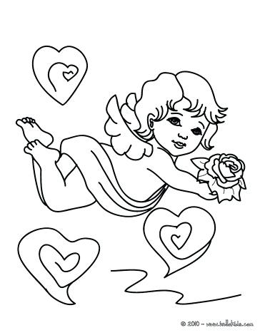 Valentines Day Coloring Pages Free For Cupid In Heaven Cupid Color 364x470 Valentines Day Coloring Pages Free For Cupid In Heaven Cupid Color