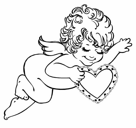 Valentines Day Cupid Coloring Pages 551x517 Valentines Day Cupid Coloring Pages