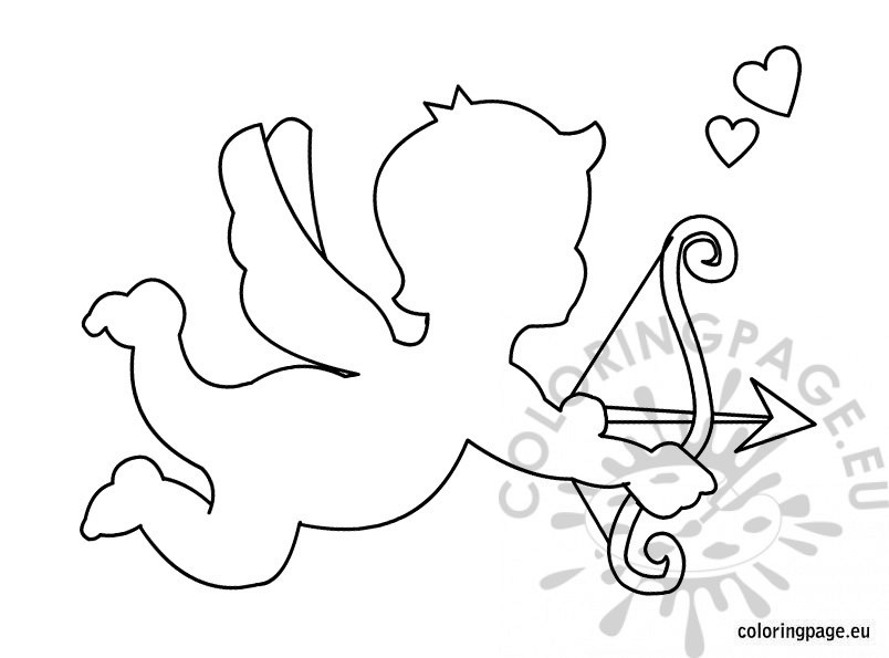Cupid Template Printable Coloring Page 804x595 Cupid Template Printable Coloring Page