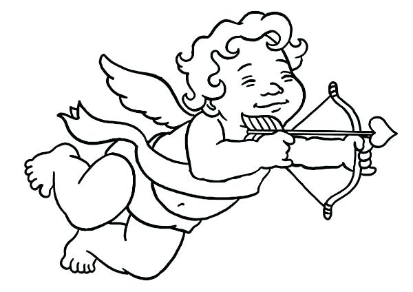 Cupid Coloring Page Cupid Template Printable Coloring Page 600x424 Cupid Coloring Page Cupid Template Printable Coloring Page
