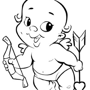 Best Photos Of Cute Cupid Coloring Pages 300x300 Best Photos Of Cute Cupid Coloring Pages