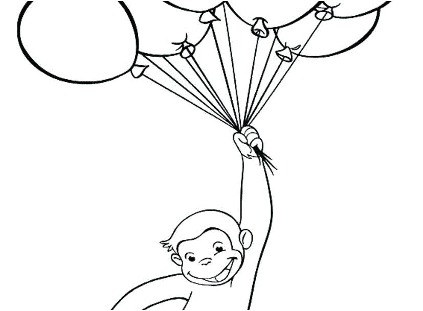 Curious George Coloring Pages Printable Wonderful Curious Color 827x609 Curious George Coloring Pages Printable Wonderful Curious Color