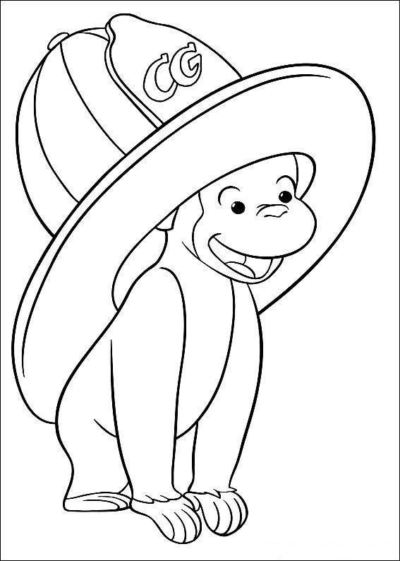 Kids N 30 Coloring Pages Of Curious George 567x794 Kids N 30 Coloring Pages Of Curious George