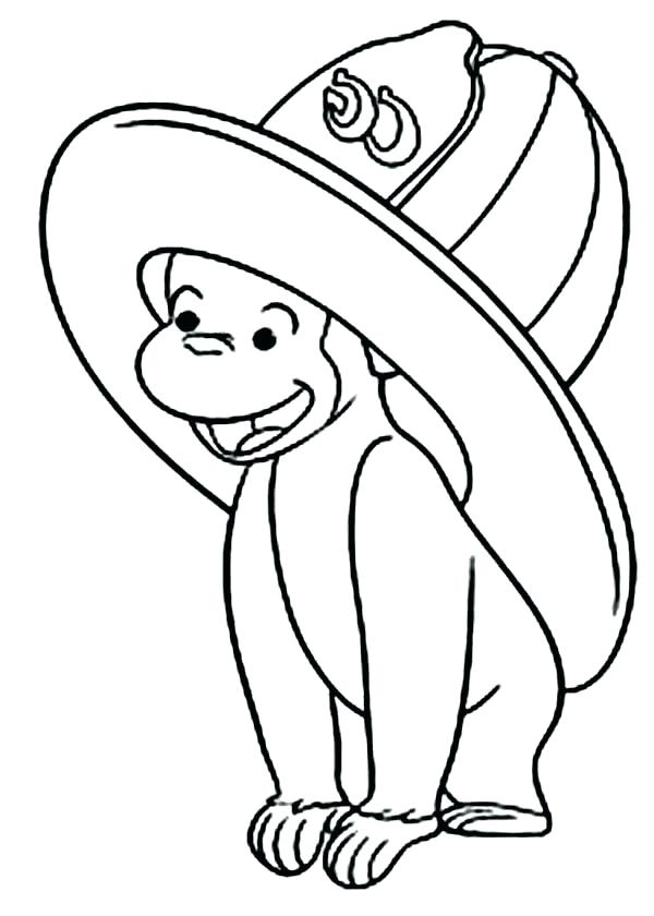 Curious Coloring Pages Color Curious Eating Banana Coloring 600x840 Curious Coloring Pages Color Curious Eating Banana Coloring