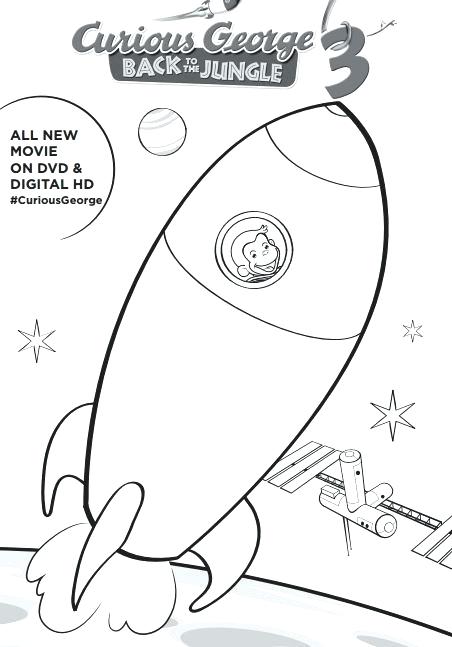 452x647 Coloring Pages Curious George Birthday Cake Curious Colouring