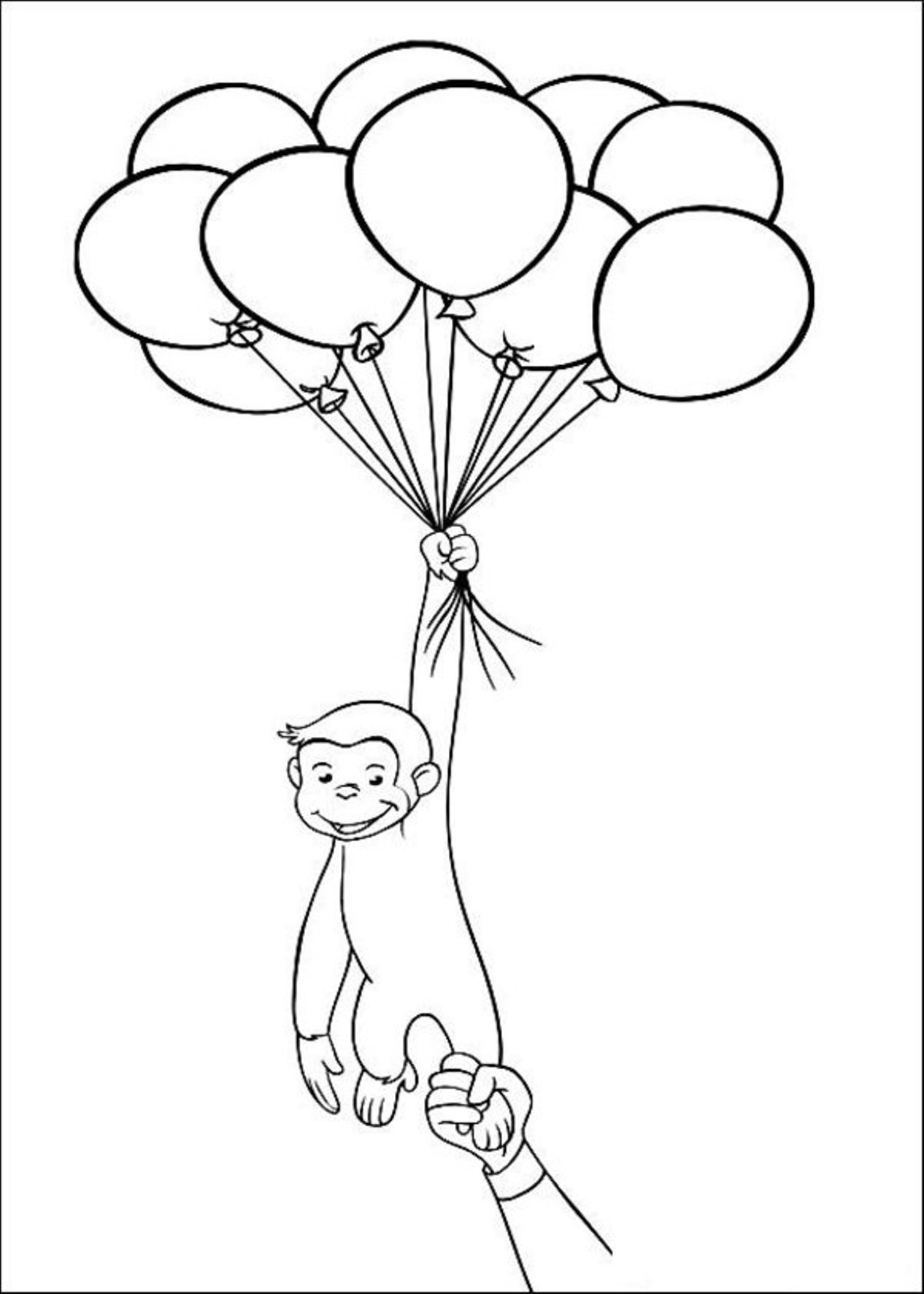 1266x1772 New Ceriius Goerge Happy Birthday Coloring Pages Design Free