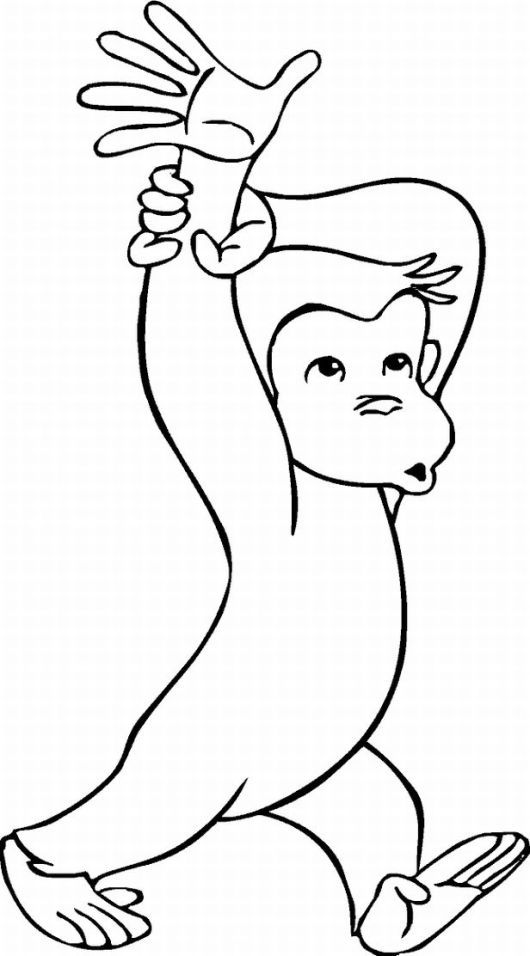 530x956 Curious George Coloring Pages