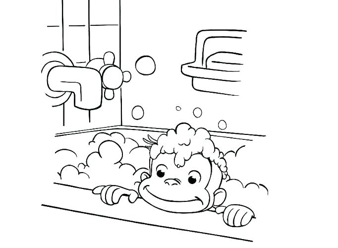 Curious George Color Pages Curious Coloring Pages Balloons Curious 682x500 Curious George Color Pages Curious Coloring Pages Balloons Curious