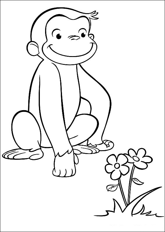 Curious George Coloring Pages 567x794 Curious George Coloring Pages
