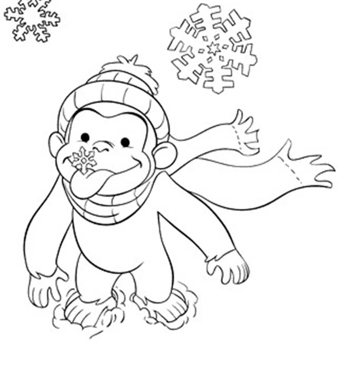 Curious George Coloring Printables Kids Free Cartoon Pages 1091x1224 Curious George Coloring Printables Kids Free Cartoon Pages