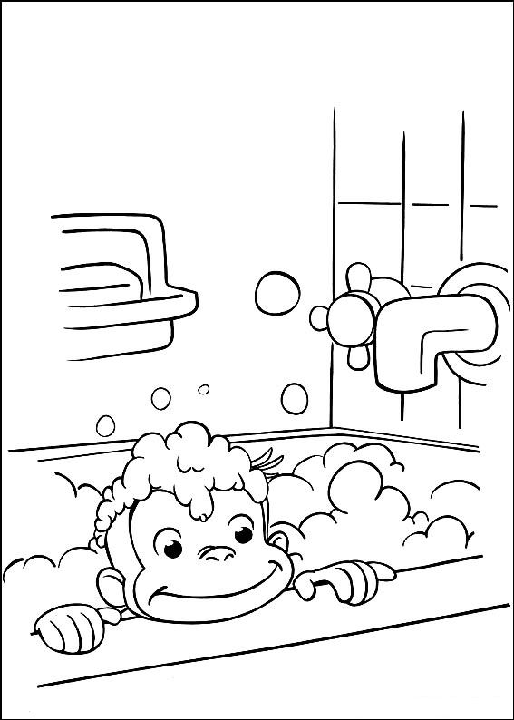 Kids N 30 Coloring Pages Of Curious George 567x794 Kids N 30 Coloring Pages Of Curious George