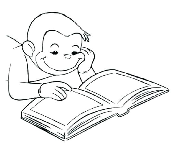 550x488 Curious George Coloring Pages