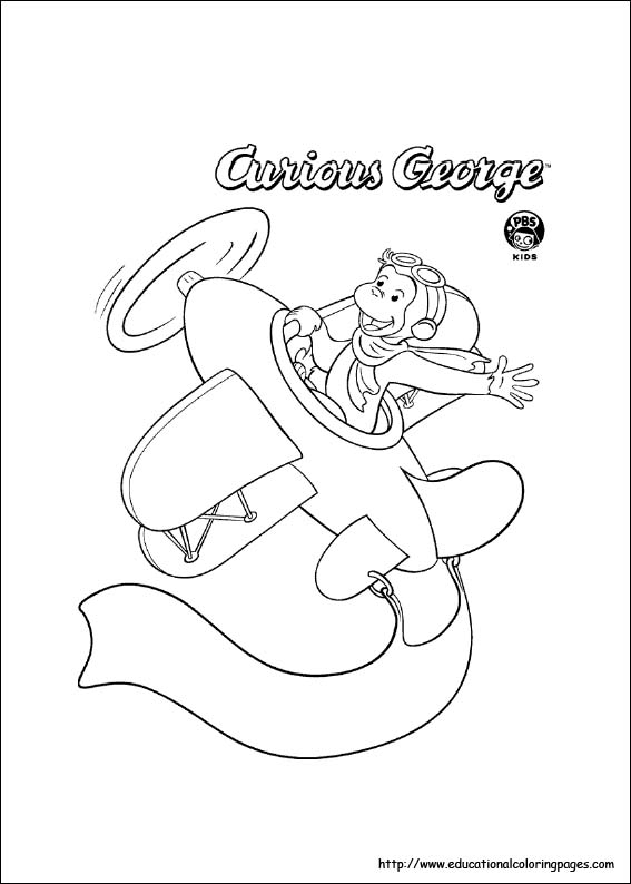 567x794 Curious George Coloring Pages